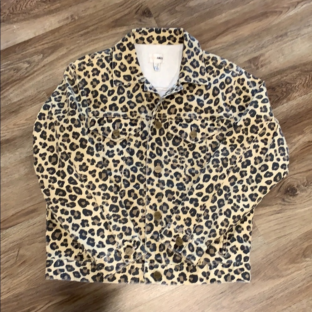 Leopard Denim Jacket - Picture 3 of 4